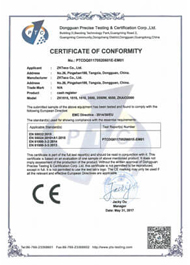 ZK1510 Series CE Certificate