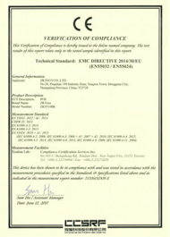 ZK5510BK CE Certificate