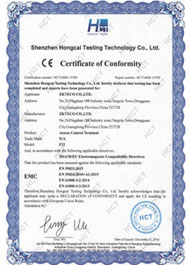 F22 CE Certificate