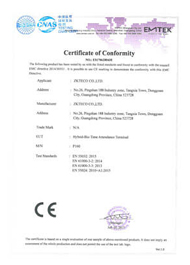 P160 CE Certificate