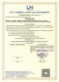 ZK80 Printer Series FCC Certificate