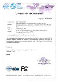FHT2422 Series FCC Certificate