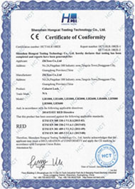 LH3000 CE-RED Certificate
