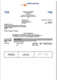 SF400 MF FCC ID Certificate